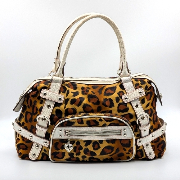Kathy Van Zeeland Leopard Print Bag - Picture 1 of 8
